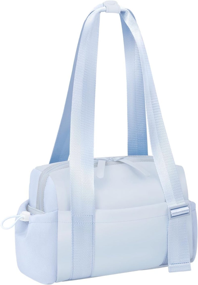 cysiyu Mini Gym Bag for Women Girls Small Gym Tote Bag with Wet Compartment Waterproof Travel Duffle Bag Cute Workout Sport Bag - Image 1